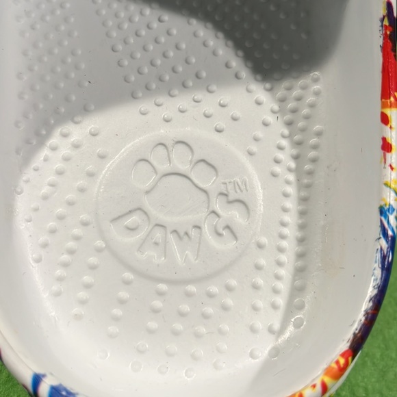 DAWGS Loudmouth Women’s Beach Clogs Drop Cloth Pattern Size 11 NWT - Picture 4 of 8